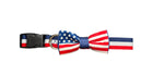 Load image into Gallery viewer, Dog collar with American flag design on a black background