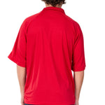 Load image into Gallery viewer, Mens Allegiance Freedom Tech Fabric Polo Shirt Red