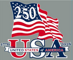 Load image into Gallery viewer, Waving Flag Made in USA - 250th Anniversary - T-Shirt