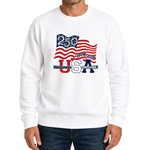 Load image into Gallery viewer, Waving Flag America 250 Crewneck Sweatshirt | The Flag Shirt