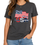 Load image into Gallery viewer, Waving Flag America 250 Made in USA Women's Shirt | The Flag Shirt