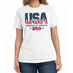 Load image into Gallery viewer, American Proud America 250 Made in USA Women's Shirt | The Flag Shirt