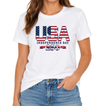 Load image into Gallery viewer, American Proud America 250 Made in USA Women's Shirt | The Flag Shirt