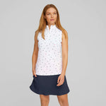 Load image into Gallery viewer, Women's Puma Golf Volition Stars Sleeveless Polo