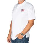Load image into Gallery viewer, Mens Patriotic Classic Polo Shirt - the flag shirt