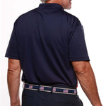 Load image into Gallery viewer, Men's Made in USA Diagonal Flag Tech Polo Shirt