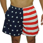 Load image into Gallery viewer, Unisex American Flag Swim Shorts - The Flag Shirt

