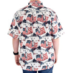 Load image into Gallery viewer, Men's Flags & Statue Button-Up Shirt - the flag shirts