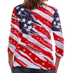 Load image into Gallery viewer, Women's Celebrate America 3/4 Sleeve Top