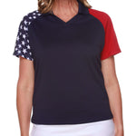 Load image into Gallery viewer, Women's Made in USA Patriotic Tech Polo Shirt
