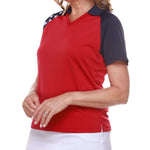 Load image into Gallery viewer, Women's Made in USA Patriotic Tech Polo Shirt