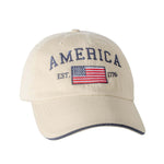 Load image into Gallery viewer, Made in the USA Unstructured Washed Cotton America 1776 Cap