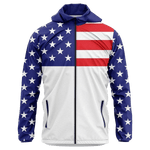 Load image into Gallery viewer, USA Flag Full Zip Rain Jacket
