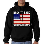 Load image into Gallery viewer, Back To Back World War Champs Mens Hooded Sweatshirt - The Flag Shirt