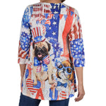 Load image into Gallery viewer, Women's Made in USA Patriotic Pug Party Tunic