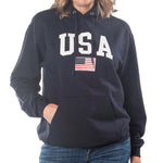 Load image into Gallery viewer, Unisex Champion USA American Flag Hoodie