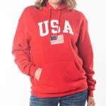 Load image into Gallery viewer, Unisex Champion USA American Flag Hoodie