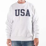 Load image into Gallery viewer, Unisex Champion Silver Grey USA Reverse Weave Crew Sweatshirt