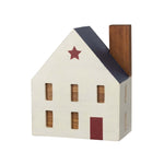 Load image into Gallery viewer, Patriotic Woodblock Folk Art Decorative House
