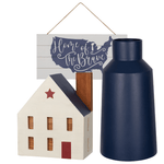 Load image into Gallery viewer, Home of the Brave 3 Piece Patriotic Decor Bundle