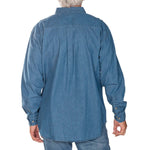 Load image into Gallery viewer, Men's Eagle Embroidery Denim Button Down Shirt