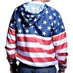 Load image into Gallery viewer, Men's Patriotic Full Zip Windbreaker Jacket