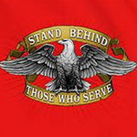 Load image into Gallery viewer, Stand Behind Those Who Serve Mens T-shirt - The Flag Shirt