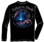 Load image into Gallery viewer, Long Sleeve Patriotic T-shirt 9-11 Commemorative United We Stand - FF2067LS - The Flag Shirt
