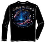 Load image into Gallery viewer, Long Sleeve Patriotic T-shirt 9-11 Commemorative United We Stand - FF2067LS - The Flag Shirt