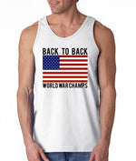Load image into Gallery viewer, Back To Back World War Champs MensTank Top - The Flag Shirt