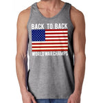 Load image into Gallery viewer, Back To Back World War Champs MensTank Top - The Flag Shirt