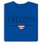 Load image into Gallery viewer, Women's Freedom Flag Heart T-Shirt