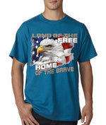Load image into Gallery viewer, Land of the Free Eagle Mens T-Shirt - The Flag Shirt