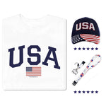 Load image into Gallery viewer, Men's USA T-Shirt, Hat and Lanyard Set