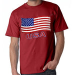 Load image into Gallery viewer, USA Waving Flag Mens T-Shirt - The Flag Shirt