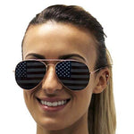Load image into Gallery viewer, Womens USA Flag Lens Aviator Sunglasses - The Flag Shirt