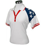 Load image into Gallery viewer, Lady Freedom Pique Womens Polo Shirt -White RP396W - The Flag Shirt
