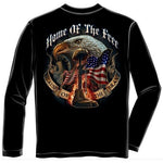 Load image into Gallery viewer, Home of the Free Because of the Brave Mens Long Sleeve T-Shirt - The Flag Shirt
