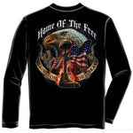Load image into Gallery viewer, Home of the Free Because of the Brave Mens Long Sleeve T-Shirt - The Flag Shirt