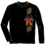 Load image into Gallery viewer, Home of the Free Because of the Brave Mens Long Sleeve T-Shirt - The Flag Shirt