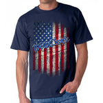 Load image into Gallery viewer, Made in USA We The People Vertical Flag Short Sleeve T-Shirt