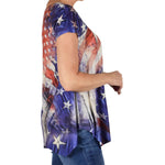 Load image into Gallery viewer, Women's Made in USA Rhinestones Stars and Stripes T-Shirt