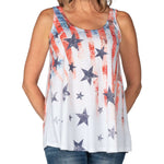 Load image into Gallery viewer, Women's Made in USA Stars and Stripes Flare Tank