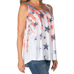 Load image into Gallery viewer, Women's Made in USA Stars and Stripes Flare Tank