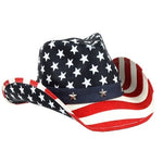 Load image into Gallery viewer, Western American Flag Cowboy Hat - The Flag Shirt