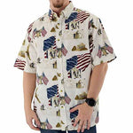 Load image into Gallery viewer, USA Rushmore Woven 100% Cotton Patriotic Polo Shirt - the flag shirt
