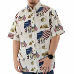Load image into Gallery viewer, USA Rushmore Woven 100% Cotton Patriotic Polo Shirt - the flag shirt