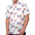 Load image into Gallery viewer, Mens Short Sleeve USA Flag Shirt - theflagshirt
