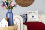 Load image into Gallery viewer, Americana Navy Metal Flower Vase