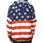 Load image into Gallery viewer, Unisex Patriotic Full Zip Windbreaker Jacket